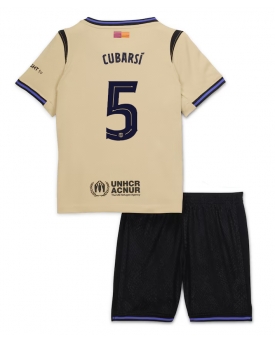 Barcelona Pau Cubarsi #5 Maglia Gara Trasferta Repliche 2025-26 Bambino Maniche Corte